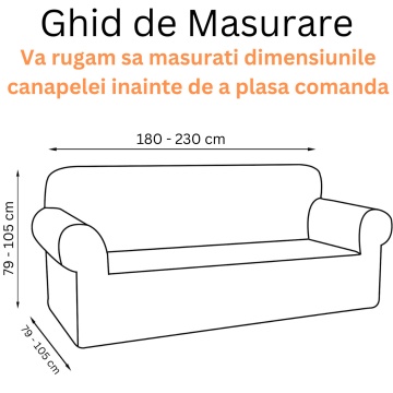 Set huse elastice din catifea pentru canapea 3 locuri + 2 fotolii, cu brate, bleumarin, HCCJS-04 - Img 9
