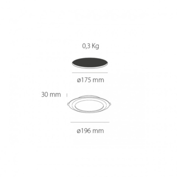 Spot incastrat LED SMD Downlight, lumina rece, Max 16W, Kelektron – cadru de prezentare secundar