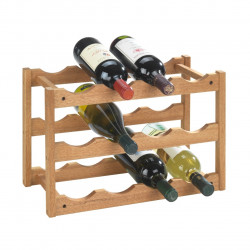 Suport 12 sticle de vin Norway, Wenko, 21 x 28 x 42 cm, lemn de nuc, natur - Img 2