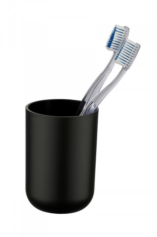Suport pentru periute si pasta de dinti, Wenko, Brasil Black, 7.3 x 10.3 cm, plastic, negru - Img 2
