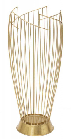 Suport umbrele auriu din metal, ∅ 28 cm, Fashion Mauro Ferretti - Img 1