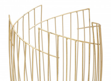 Suport umbrele auriu din metal, ∅ 28 cm, Fashion Mauro Ferretti - Img 3