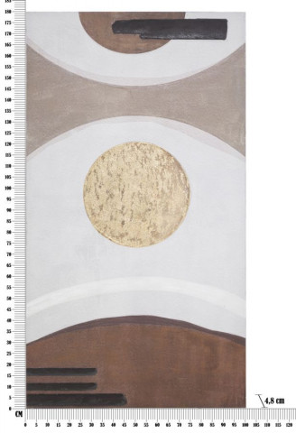 Tablou decorativ multicolor din lemn de Pin si panza, 100x4,8x180 cm, Sunry Mauro Ferretti - Img 5