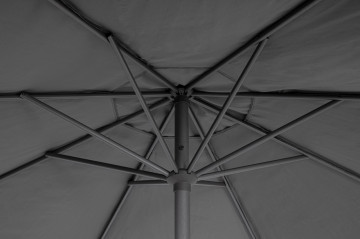 Umbrela de gradina cu brat pivotant gri antracit din poliester si metal, ∅ 300 cm, Rio Bizzotto - Img 7
