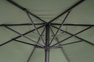 Umbrela de gradina cu brat pivotant verde olive din poliester si metal, ∅ 300 cm, Rio Bizzotto - Img 7