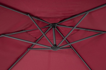 Umbrela de gradina rosu bordo din poliester si metal, ∅ 300 cm, Tropea Bizzotto - Img 10