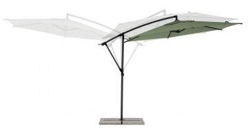 Umbrela de gradina verde olive din poliester si metal, ∅ 300 cm, Tropea Bizzotto - Img 6
