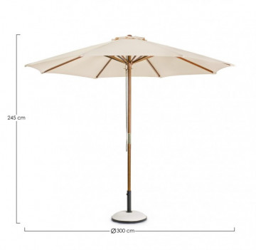 Umbrelă de soare, bej, diam. 300 cm, Syros, Bizzotto - Img 2