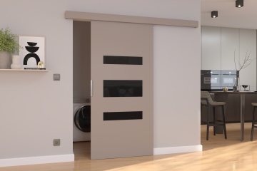 Ușă glisantă montată pe perete DESIO – 96x205 cm – Cașmir