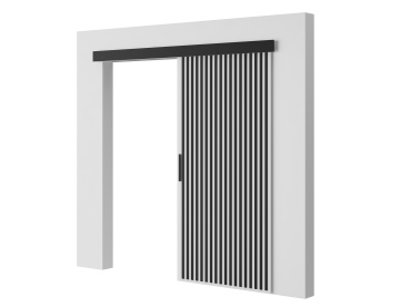 Ușă glisantă Perion – 96x1.6x205 cm – Alb / Negru - Img 2