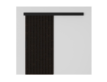Ușă glisantă Perion – 96x1.6x205 cm – Wenge / Negru