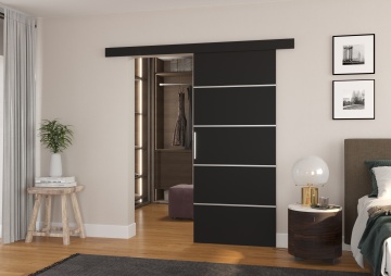 Ușă glisantă TONY – 86x205 cm – Negru