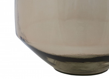 Vaza decorativa bej din sticla reciclata, ø 33 cm, Jarron Adobe Mauro Ferreti - Img 3