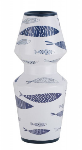 Vaza decorativa din polirasina, ø 14 cm, Fish Double Mauro Ferreti