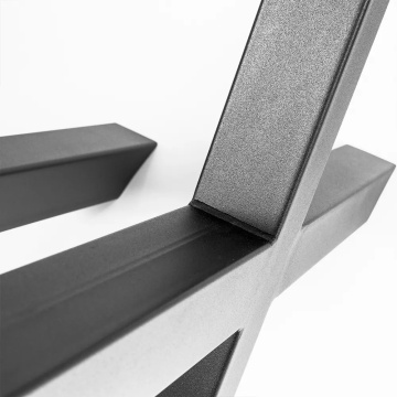 Detaliu profil 70×70×2 mm pentru picioare masă metal AlmaCasa Cross