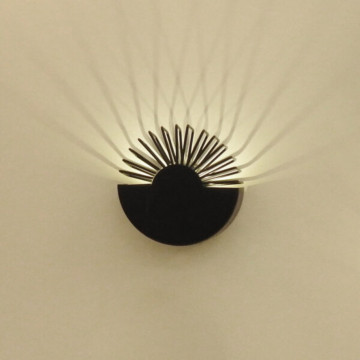 Aplica perete LED Shadow 8, Max 5W, negru, lumina rece, Kelektron - Img 4