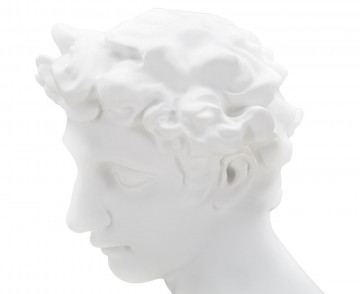 Bust decorativ alb din polirasina, 20x17,5x30 cm, Roman Man Mauro Ferretti - Img 3