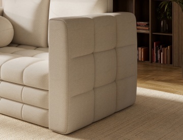 Canapea Kastol , alb chenille extensibil, 137x71x74 cm – Soreli 01 - Img 10