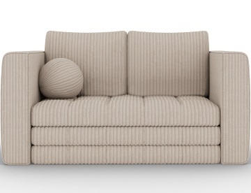 Canapea Kastol , beige velour extensibil, 137x71x74 cm – Modullo 18