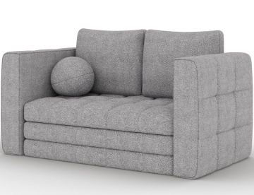 Canapea Kastol , gri bouclé extensibil, 137x71x74 cm – Royal 04 - Img 4