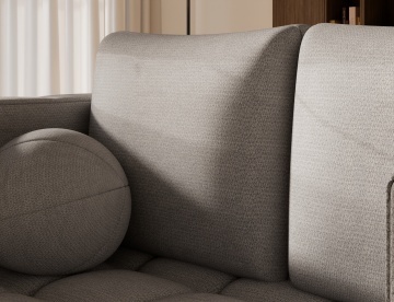 Canapea Kastol , gri chenille extensibil, 137x71x74 cm – Soreli 04 - Img 9