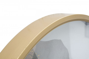 Ceas decorativ multicolor din metal, ∅ 60 cm, Art Grey Mauro Ferretti - Img 4