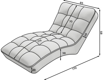 Chaise longue Loren – Bej - Img 10