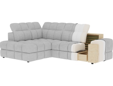 Colțar Bronon left-hand extensibil, 296x200x109 cm, orientare stânga – Calmora 18 - Img 14