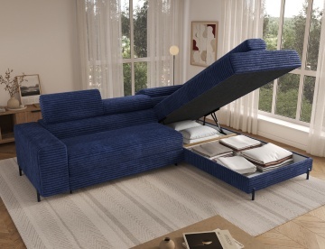 Colțar Colesio extensibil, 274x200x93 cm, orientare dreapta – Modullo 40 – fotografie de produs pe fundal neutru