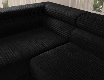 Colțar Colesio extensibil, 274x200x93 cm, orientare stânga – Modullo 10 – cadru suplimentar de prezentare