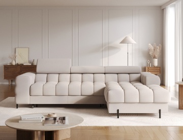 Coltar extensibil cu spatiu pentru depozitare, 285x181x93 cm, Felro R, Eltap – prezentare comercială suplimentară