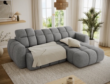 Colțar Fanito extensibil, 288x200x105 cm, orientare dreapta – Coralline 03 – prezentare secundară de catalog