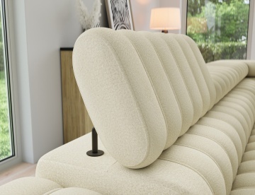 Colțar Kanedo extensibil, 269x204x86 cm, orientare dreapta – Monolith 04 – imagine de catalog suplimentară