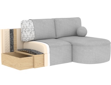Colțar Livosa extensibil, 220x144x93 cm, orientare dreapta – Sola 18 – cadru vizual suplimentar al produsului