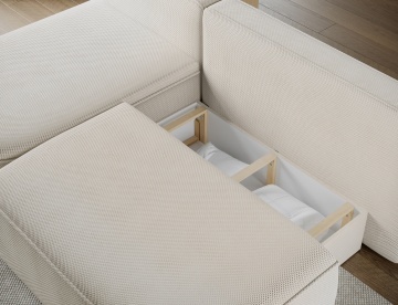 Colțar Livosa extensibil, 220x144x93 cm, orientare stânga – Calmora 18 – fotografie suplimentară de catalog