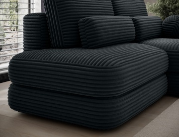 Colțar Ripeli extensibil, 217x175x96 cm, orientare dreapta – Modullo 35 – prezentare de catalog a produsului