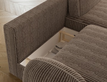 Colțar Tesalia extensibil, 247x150x93 cm, orientare dreapta – Modullo 20 - Img 8