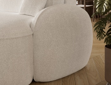 Colțar Tesalia extensibil, 247x150x93 cm, orientare stânga – Royal 01 – fotografie de prezentare a produsului