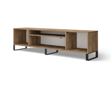 Comodă TV Femur Standing – 200x41x53 cm – Stejar Artisan / Negru – prezentare secundară de catalog