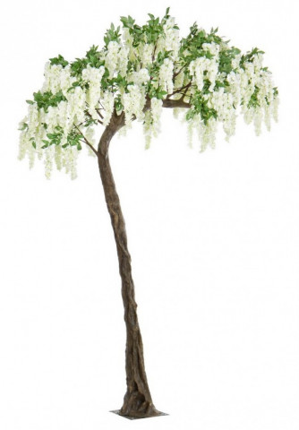 Copac artificial decorativ alb, 320 cm, Wisteria Bizzotto - Img 1