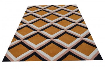 Covor Combs Bedora, 120x170 cm, 100% lana, multicolor, finisat manual - Img 3