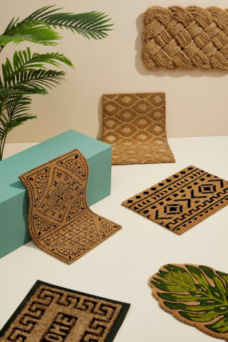 Covoras de intrare verde din fibre de Cocos, 60x40 cm, Filodendro Bizzotto - Img 5