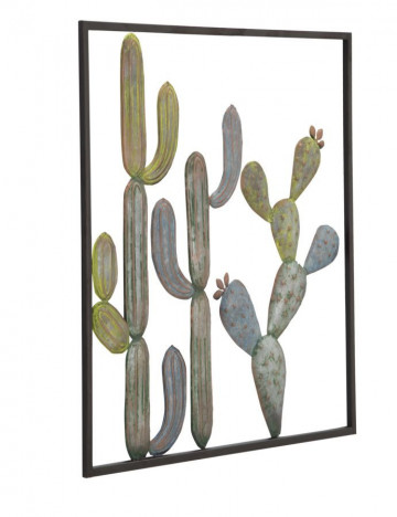 Decoratiune de perete din metal, 50 x 1,3 x 50 cm, Cactus C Mauro Ferreti - Img 2
