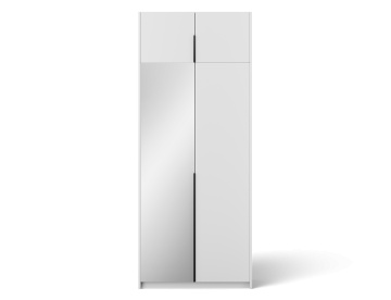 Dulap Alera II with top extension – Hinged – cu oglindă – 100x58x250 cm – Alb – Alera II with top extension – Hinged Dulap – Varianta 2