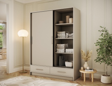 Dulap cu uși glisante Estantte II, 150x60x200 cm – Cashmere – prezentare de produs din alt cadru