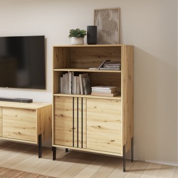 Dulap Nexo Display – 80x40x127 cm – Stejar Artisan - Img 5