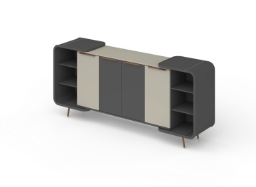 Dulap Office RITIM 210x48x95 cm | Design Executiv Modern | AlmaCasa