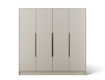 Dulap Palladio cu uși batante – 4 uși – 200x51x200 cm – Cașmir – Varianta 1