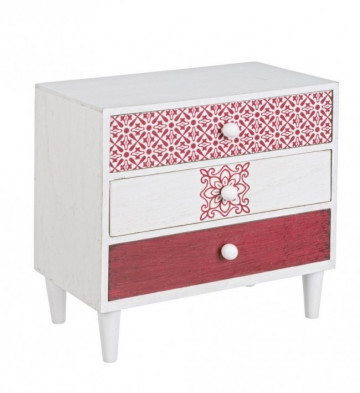 Dulapior decorativ cu 3 sertare, 22 x 12.5 x 21 cm, Barcelona Yes