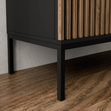 Dulapuri și vitrine Meorati 100 display cabinet negru – Negru - Img 8